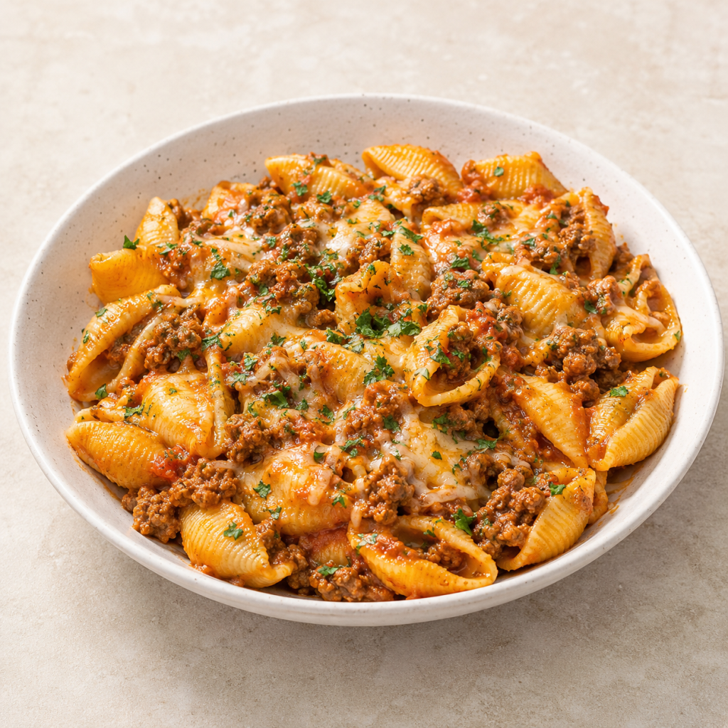 Cheesy Beef Pasta